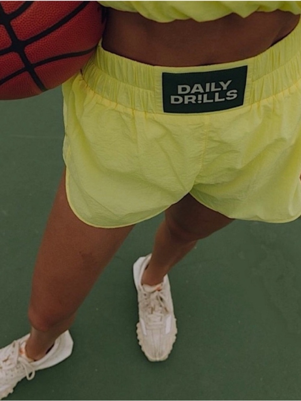 Daily Drills Bright Yellow Run Shorts Size Medium - Picture 2 of 8